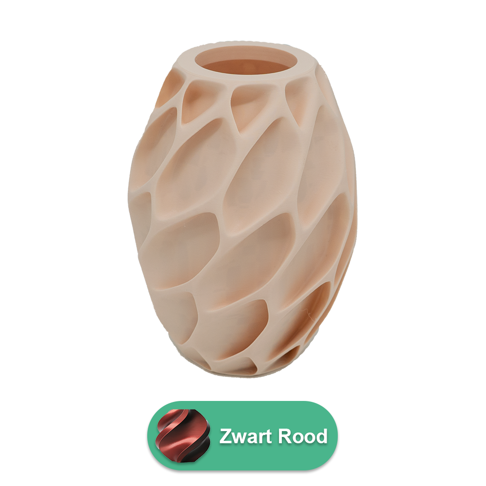 Oruna 3D-Vase – 3D-gedruckte Vase – nachhaltiges PLA – geeignet für künstliche Blumen