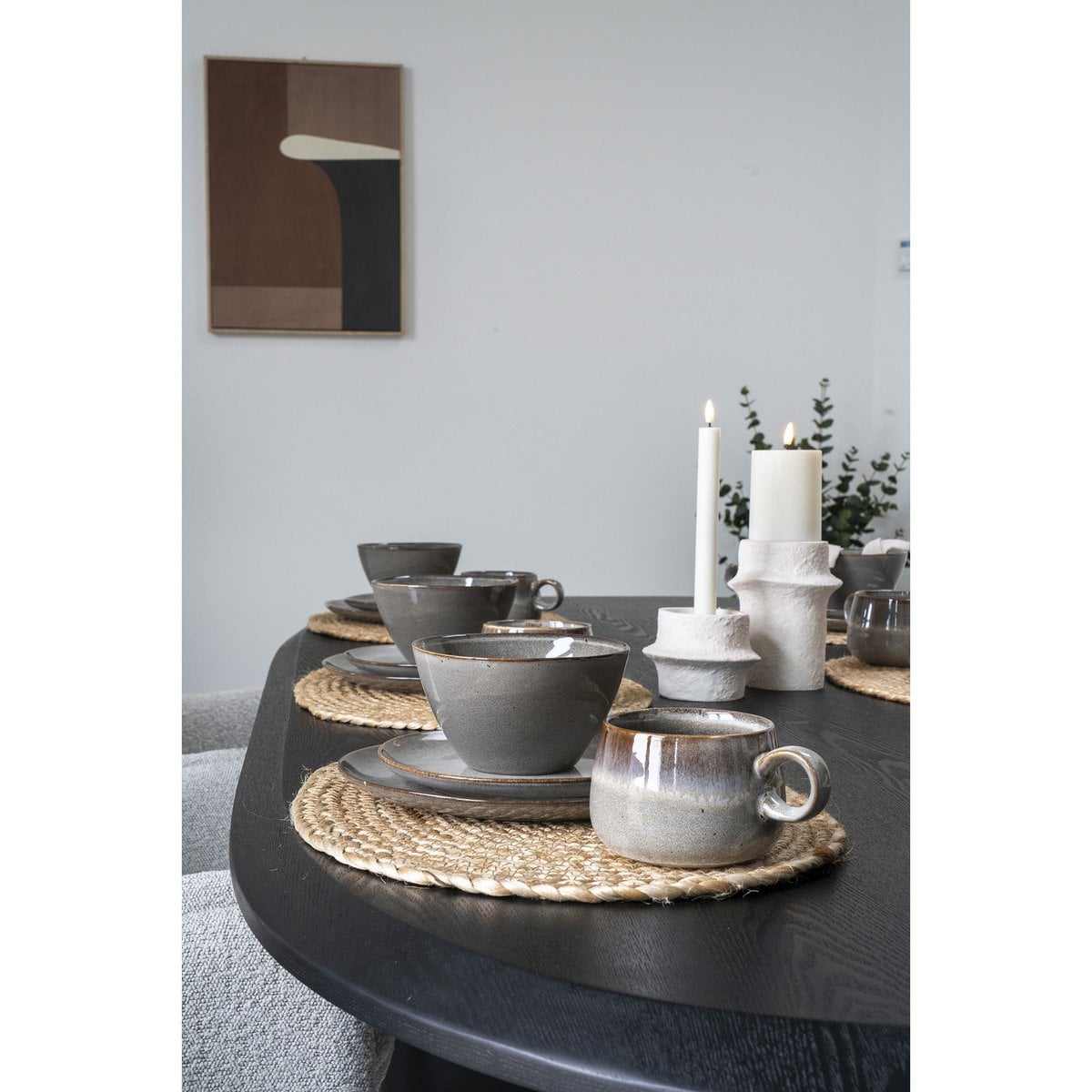 2er-Set Kerzenhalter aus Zement – Weiß, Modern & Minimalistisch