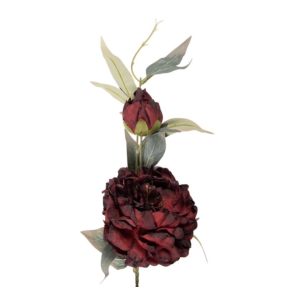 Künstliche Blume 78 cm aus rotem Kunststoff