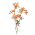 Künstliche Blume aus orangefarbenem Kunststoff
