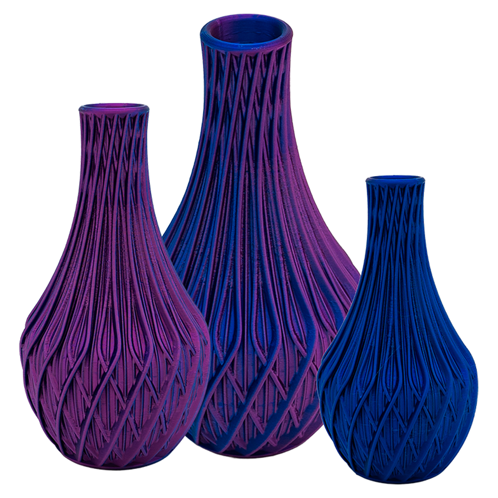 Miroa 3D-Vase – 3D-gedruckte Vase – nachhaltiges PLA – geeignet für künstliche Blumen