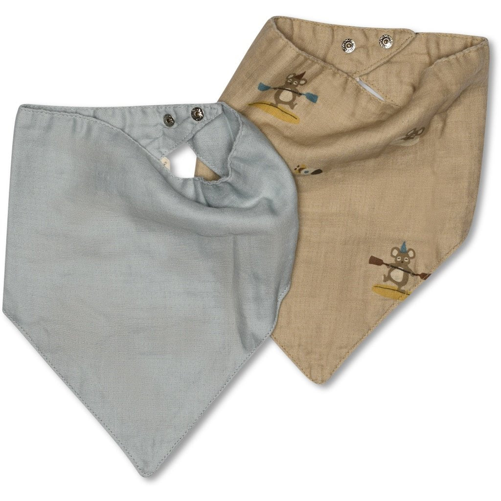Villads Lätzchen 2er-Pack Surfer/Dusty Blue