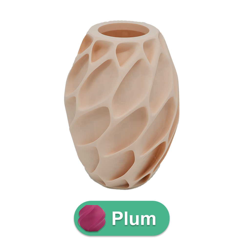 Oruna 3D-Vase – 3D-gedruckte Vase – nachhaltiges PLA – geeignet für künstliche Blumen