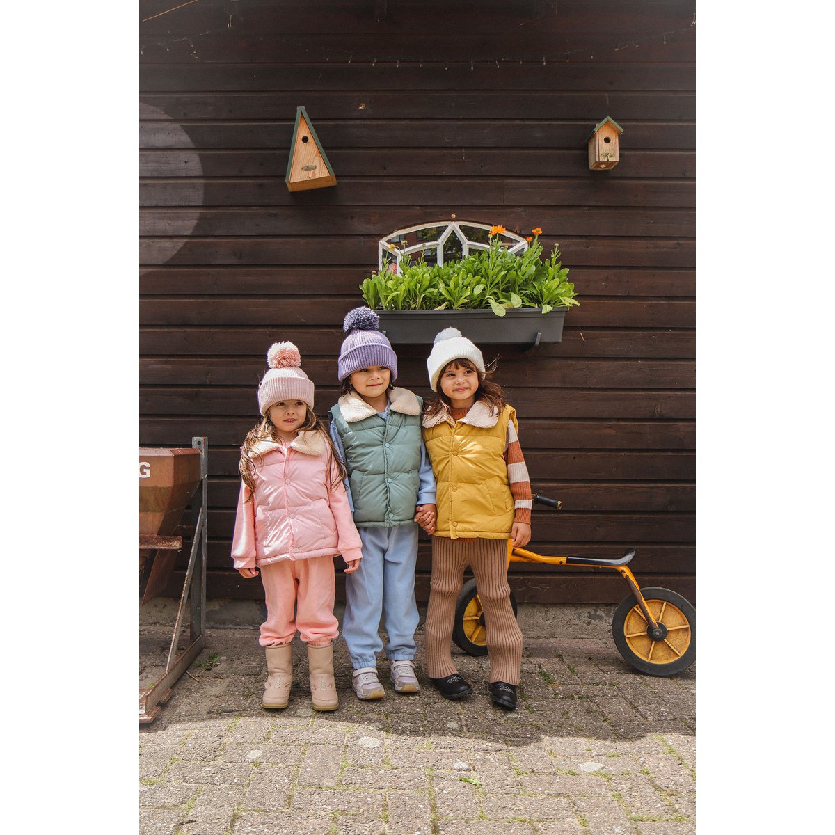 Kinder Bommelmütze Unisex – Freya | La Olivia Kids