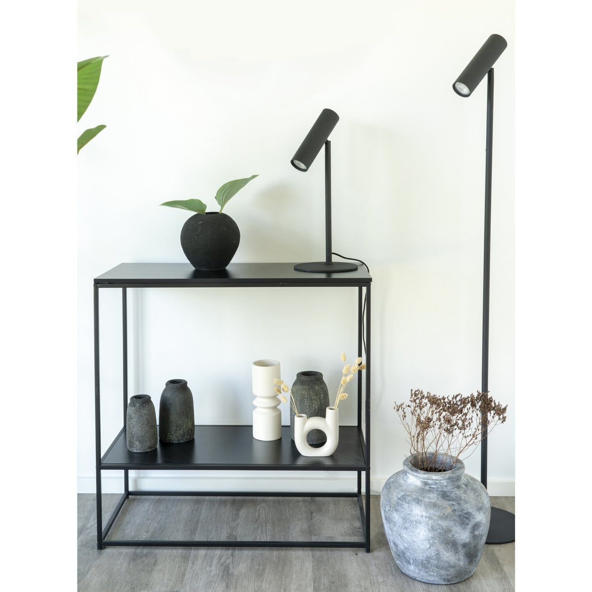 Paris Stehlampe – Schwarz, Stahl, 210 cm