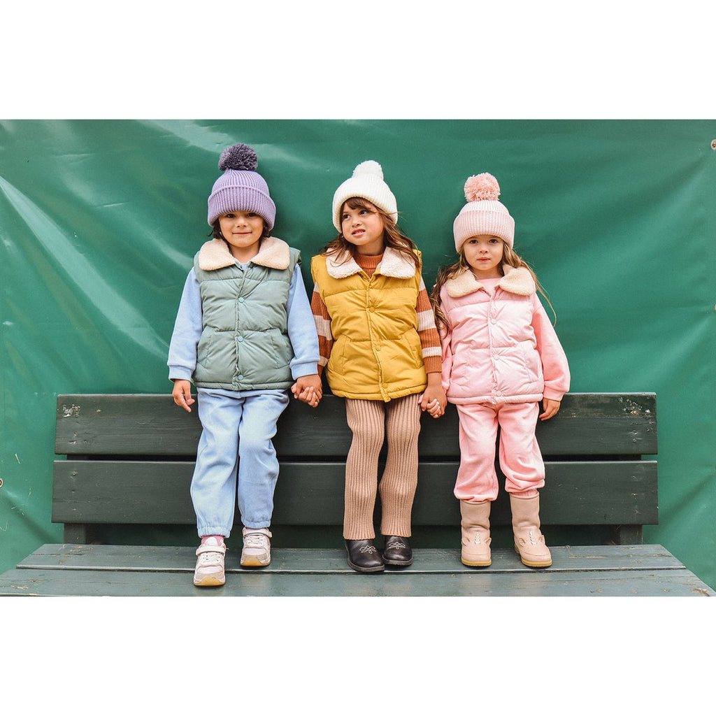 Kinder Bommelmütze Unisex – Freya | La Olivia Kids