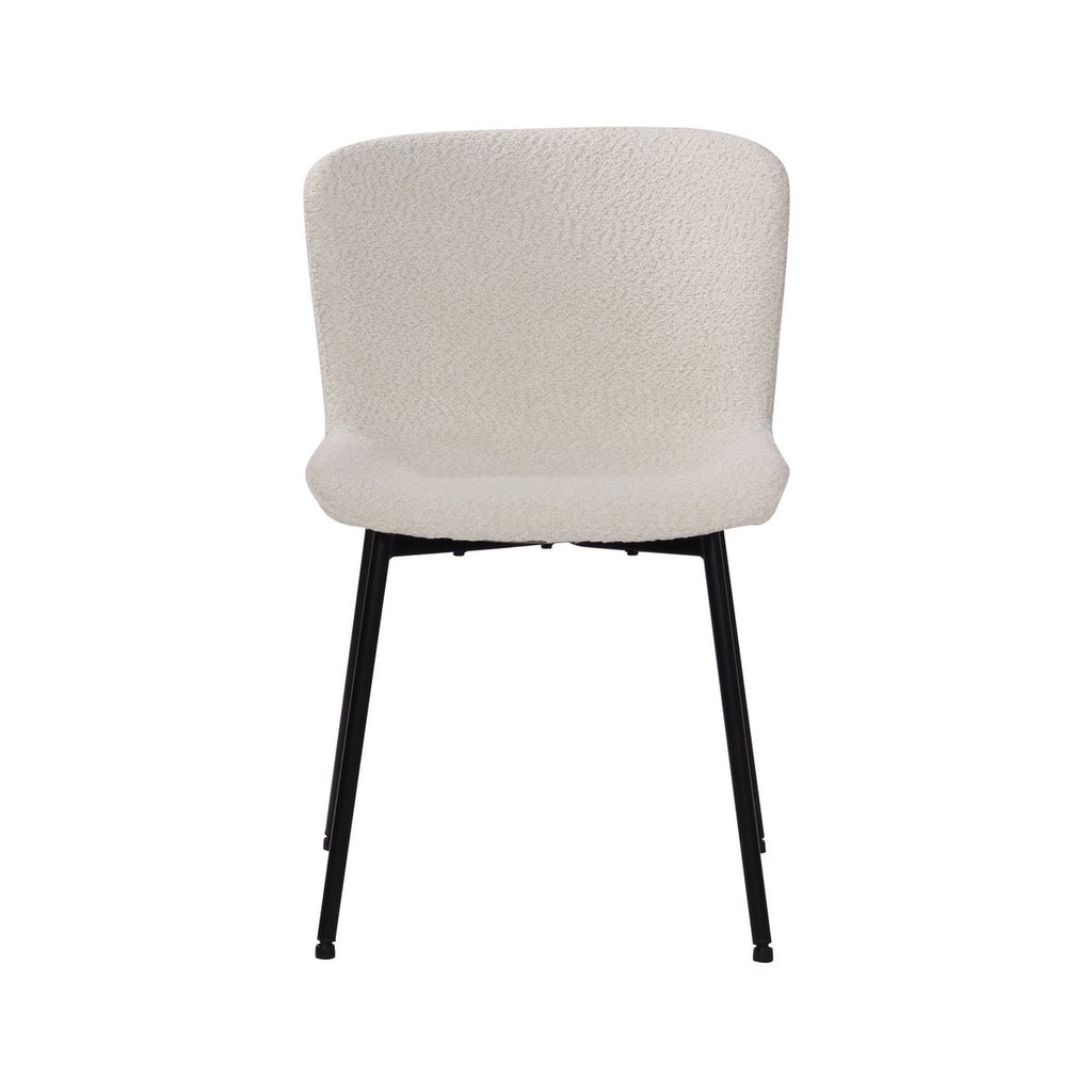 Stuhl 2er Set mit Bouclé-Bezug