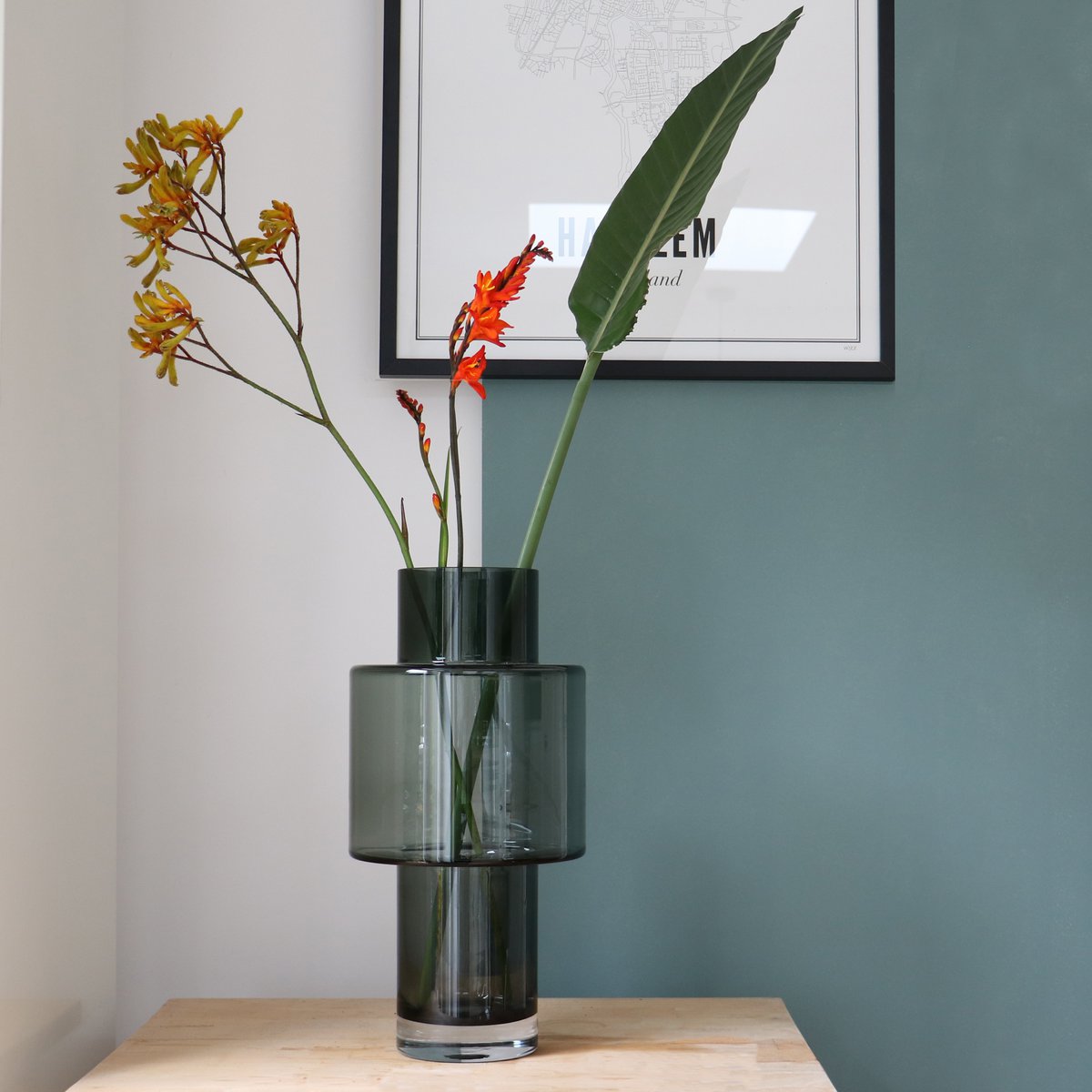 Graue Juba Vase - stilvolle Wohndekoration