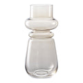 Rauchbraune Glas-Vase Ø17x31 cm - Hohe moderne Designer-Vase
