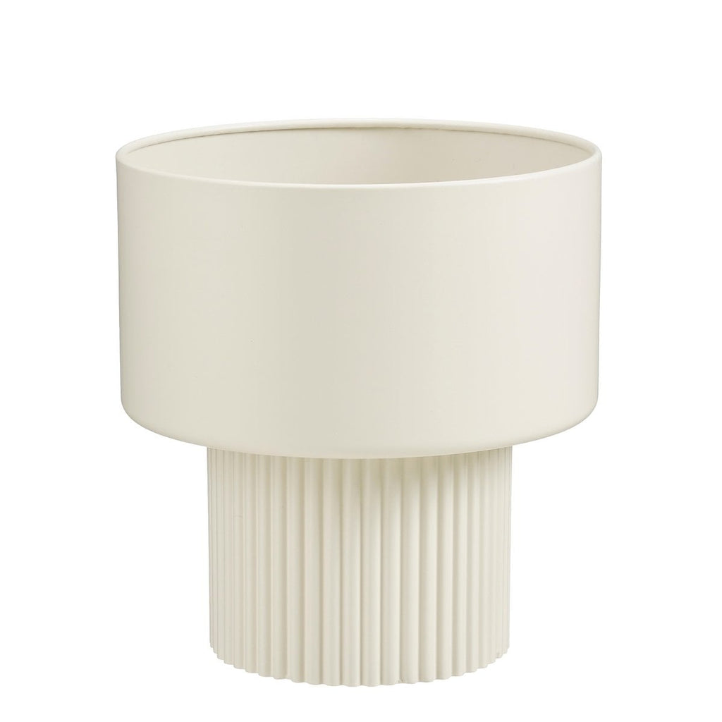 Mica Decorations Lux Blumentopf Off-White 33cm – Frontansicht