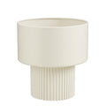 Mica Decorations Lux Blumentopf Off-White 33cm – Frontansicht