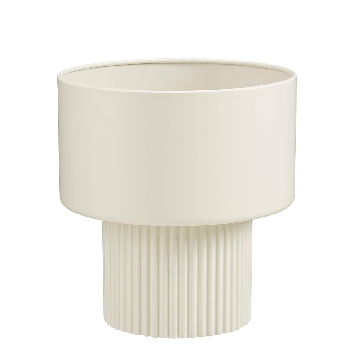 Mica Decorations Lux Blumentopf Off-White 33cm – Frontansicht