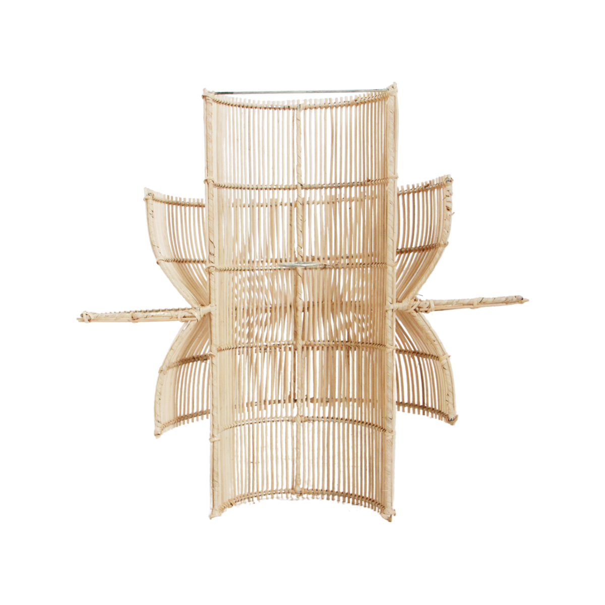Saturn Wandlamp Rattan
