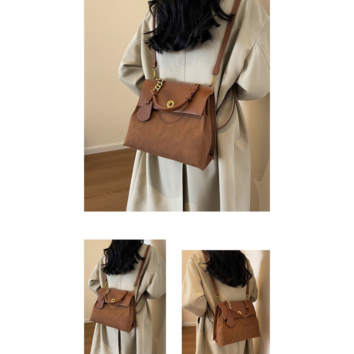 AnBeck 'The Vintage 3 ways carryings“ Rucksack/Umhängetasche/Handtasche (2 Farboptionen)