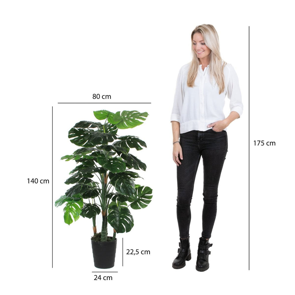 Künstliche Pflanze Monstera grün