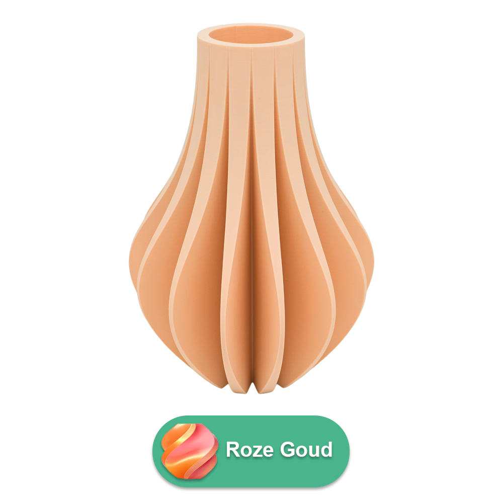 Aventa 3D-Vase – 3D-gedruckte Vase – nachhaltiges PLA – geeignet für künstliche Blumen