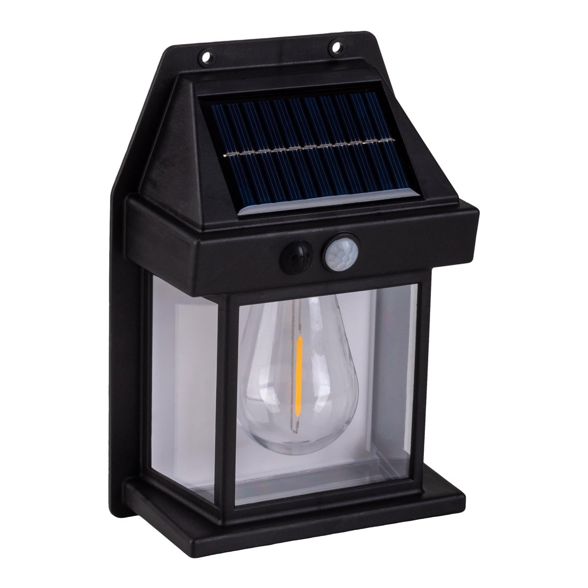 Näve Mira Wandleuchte Solar wetterfest schwarz 17 cm