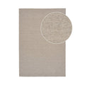 Blauer Teppich, handgewebt, dunkler Sand, 160x230 cm