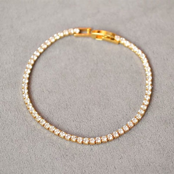 Zeitloses Tennisarmband im Diamant-Look