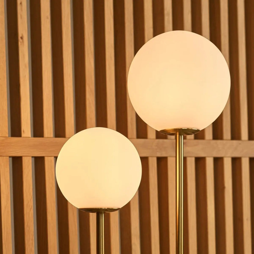 Giorgia Elegante Marmorlampe | Glühbirnen aus Milchglas und Lampe mit Kabel