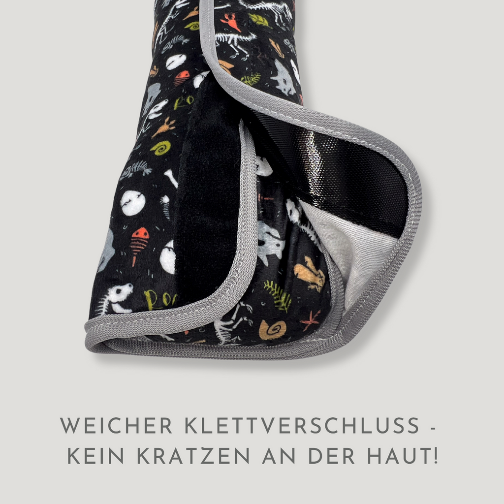 Auto Schlafkissen Dino Skelett Seitenansicht