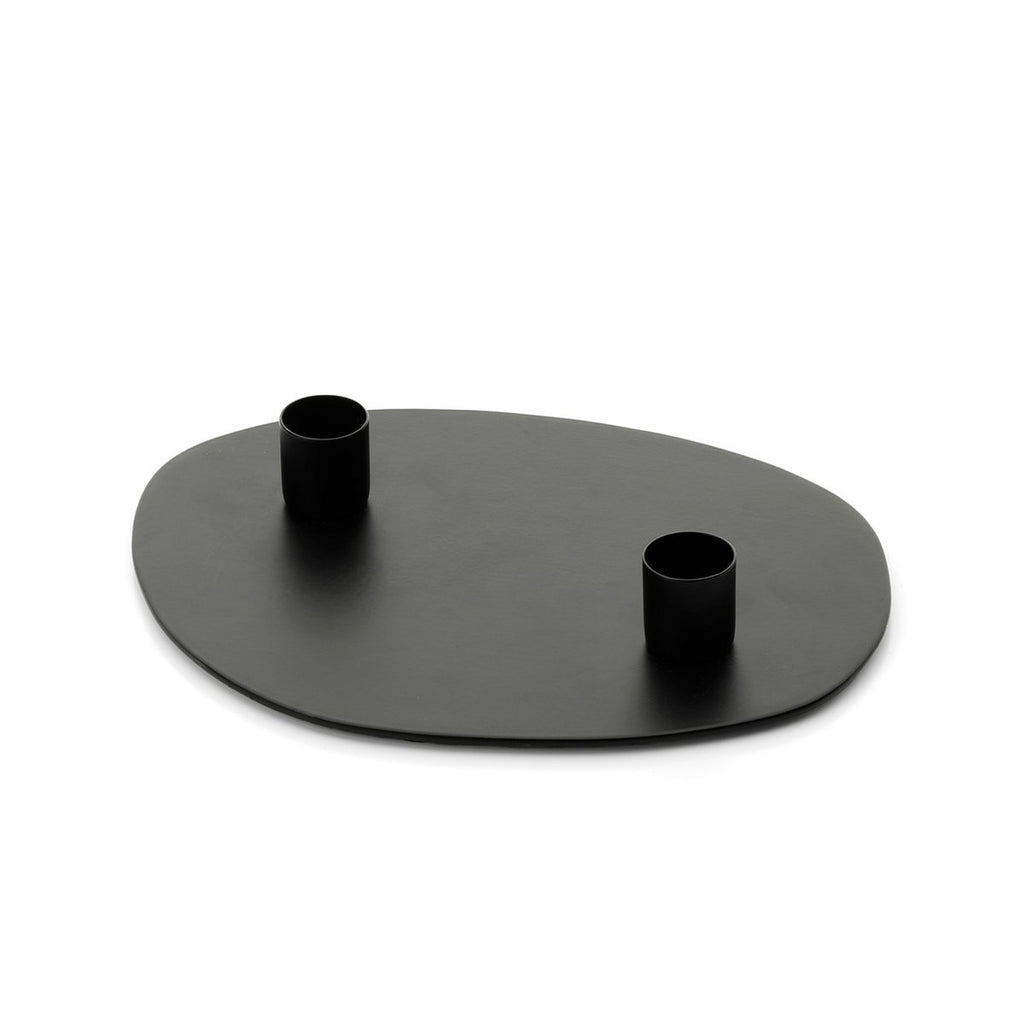 Der Glowpad Kerzenhalter – Schwarz – M