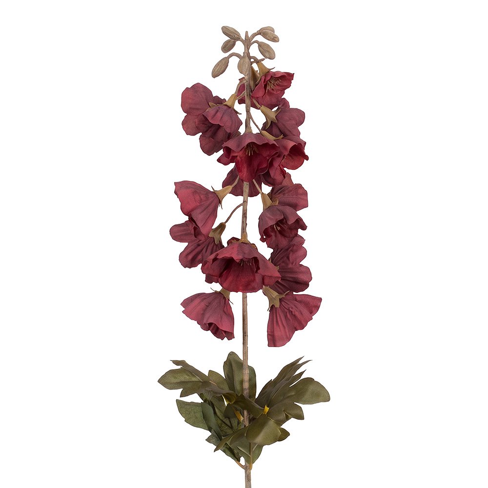 Künstliche Blume aus violettem Kunststoff