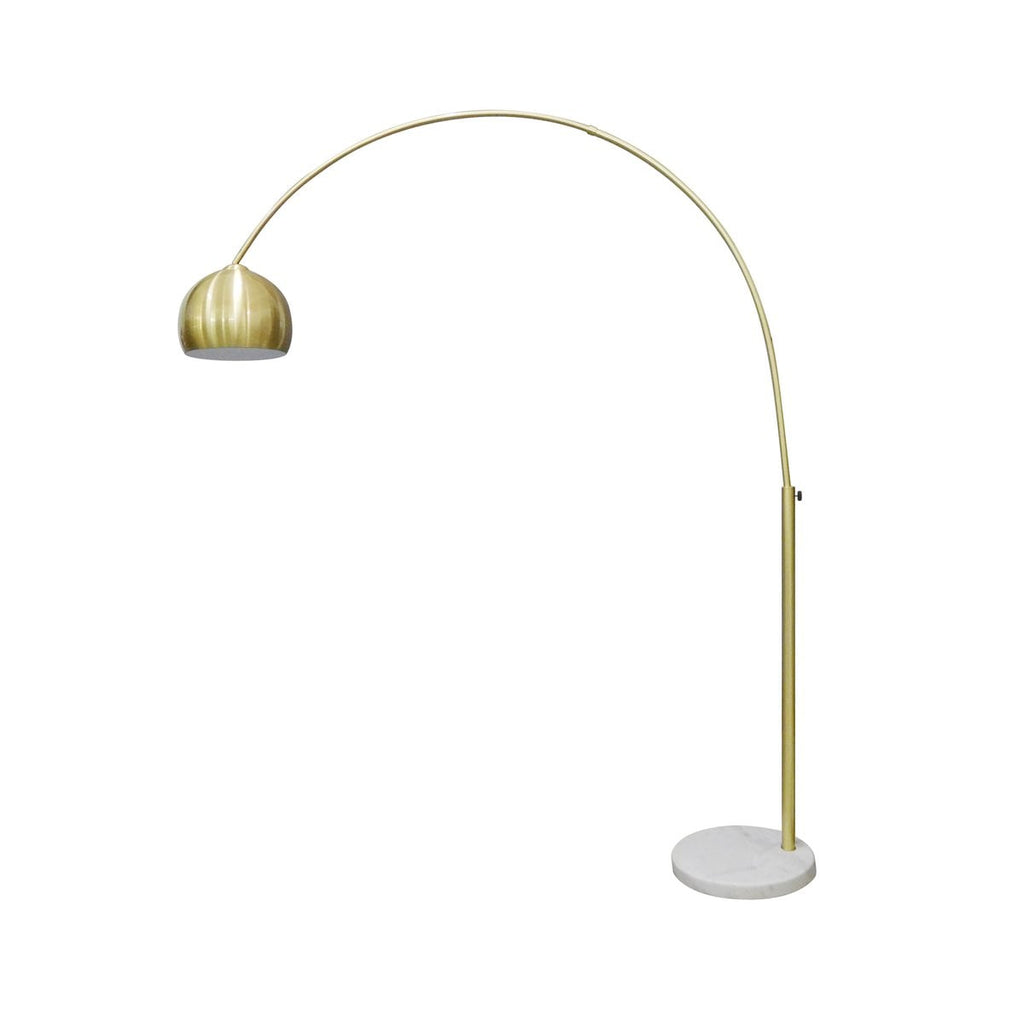 Bogenlampe Messing mit Marmorfuß