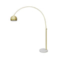 Bogenlampe Messing mit Marmorfuß