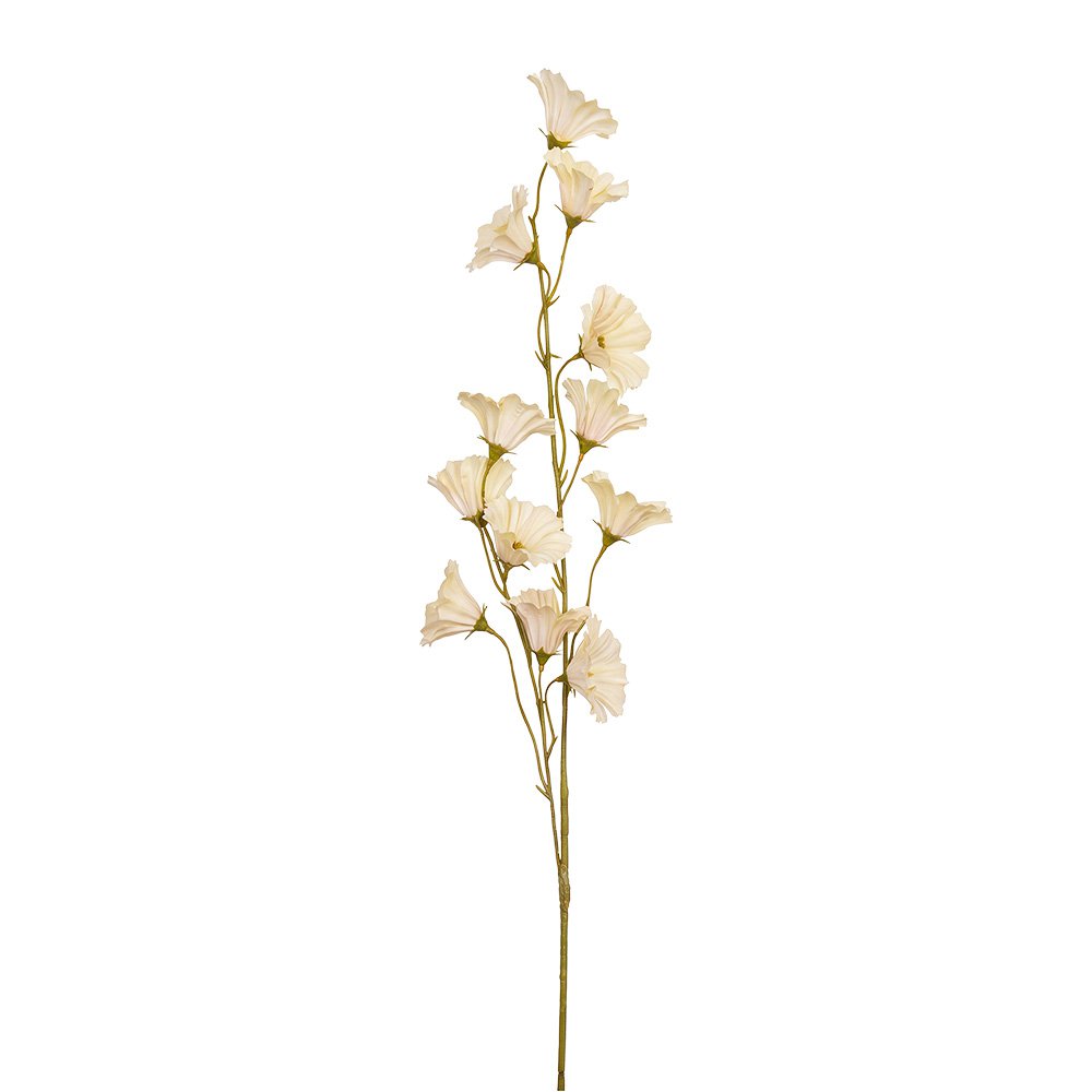 Künstliche Blume aus weißem Kunststoff