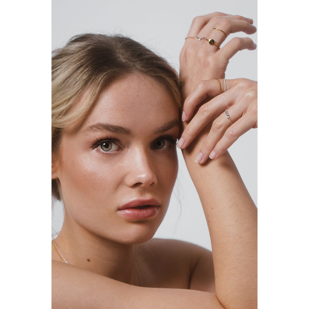 Zarter Ring gedreht - 925er Sterling Silber
