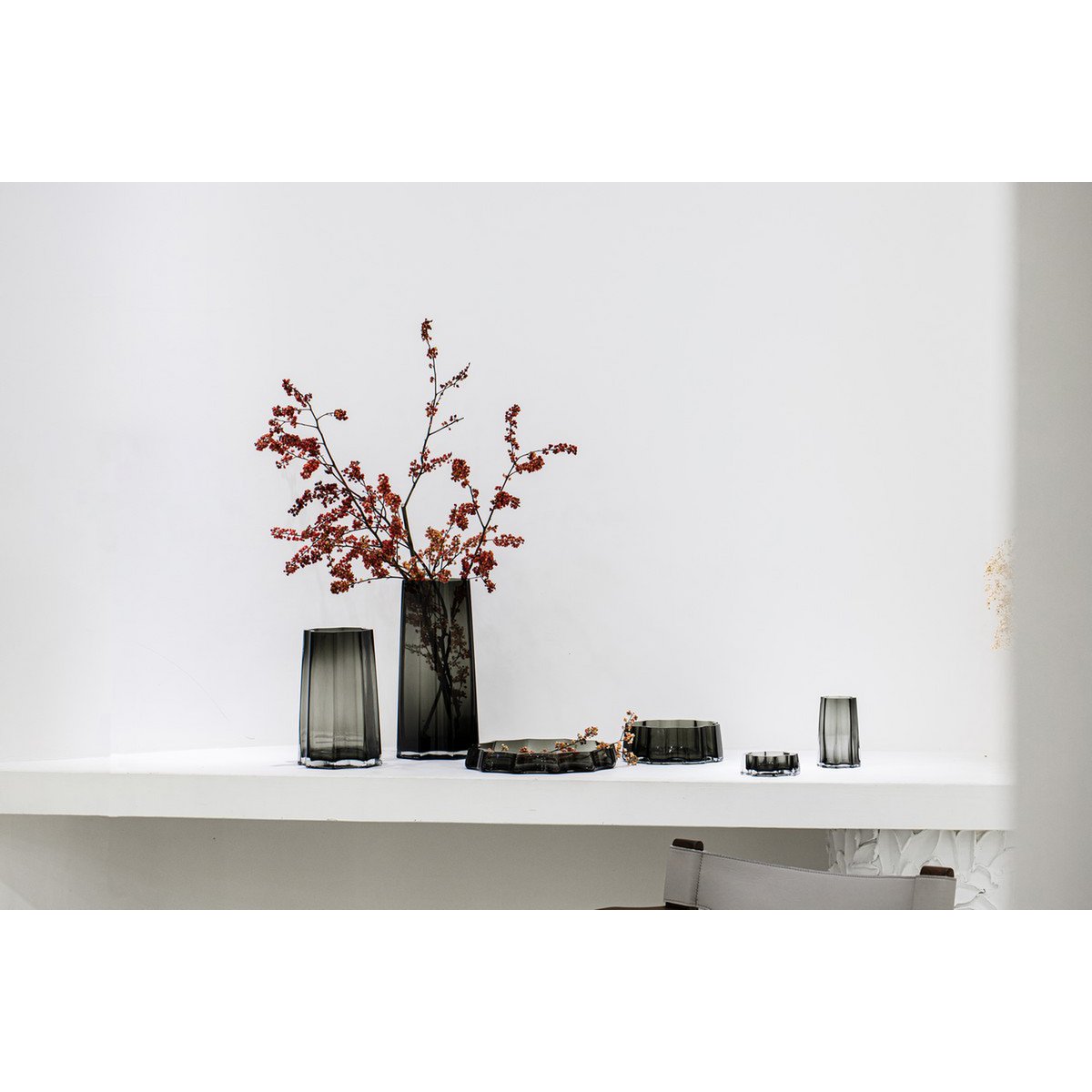 Modern-Classic Luxury Vase, stilvolles Design, LENOX 30 Grey