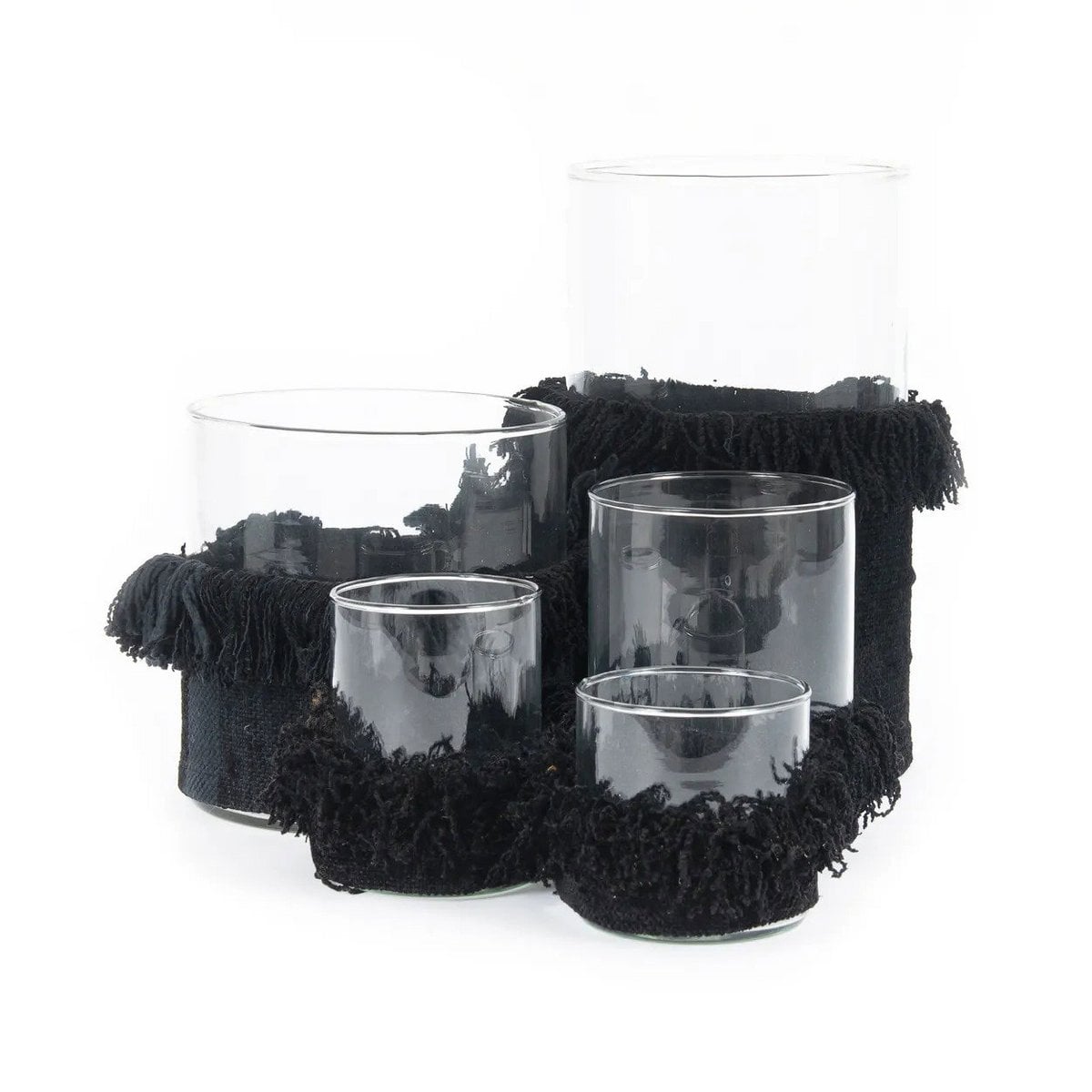 Der Oh My Gee Kerzenhalter – Schwarzer Samt – S