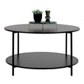 Vita Couchtisch - Schwarz, Stahl, ø80x45 cm