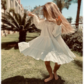 Annie & Charles® Bio Musselin Kleid mit Rüschen