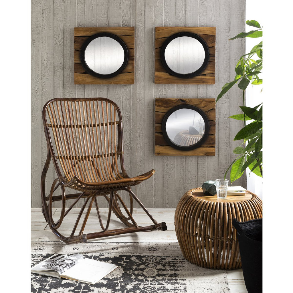 Moderner Schaukelstuhl - Seitenansicht mit elegantem Design