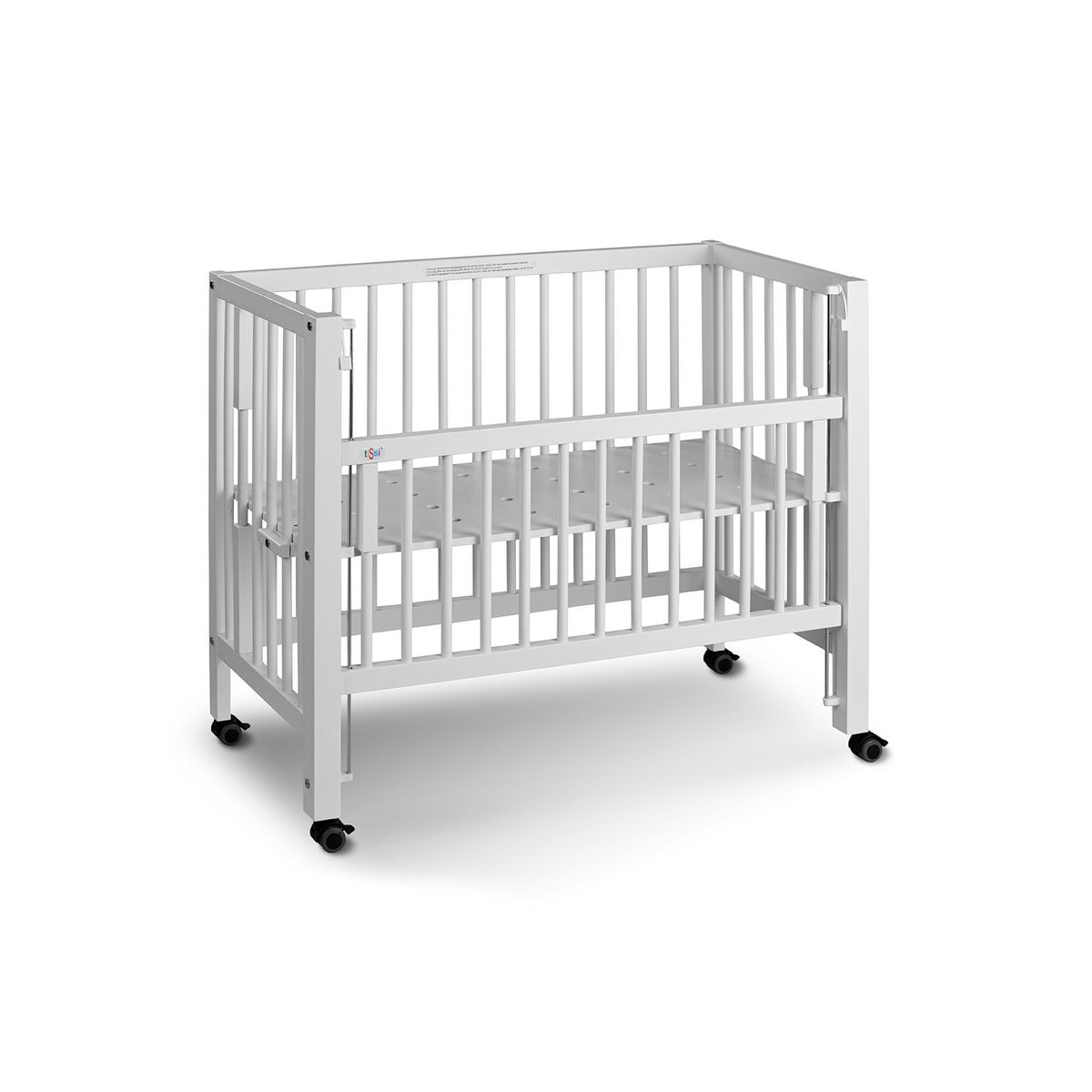 tiSsi® SOPHIE Anstellbett / Beistellbett  Buche WEISS 40x90 cm