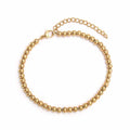 LOUIZ Goldperlenarmband 4 mm