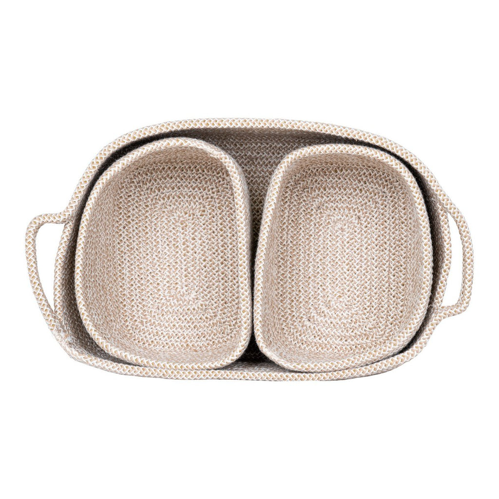 Teixo-Körbe – Baumwolle, Beige – 3er-Set