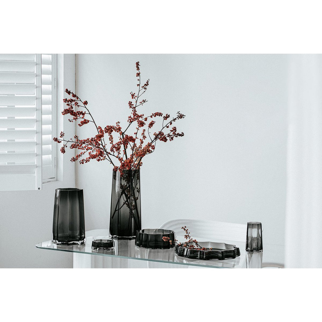 Modern-Classic Luxury Vase, stilvolles Design, LENOX 30 Grey