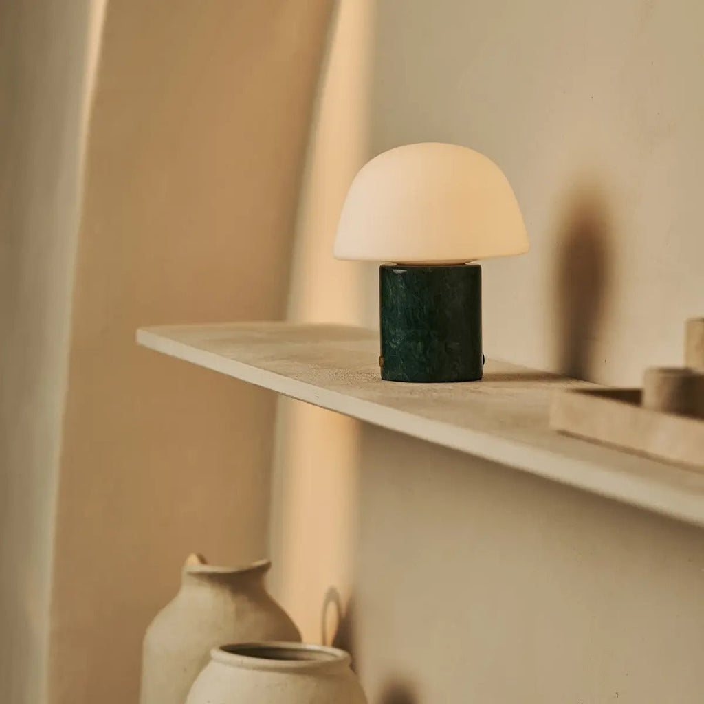 Rijks Collection „The Maes“ – Grüne Marmor-Tischlampe