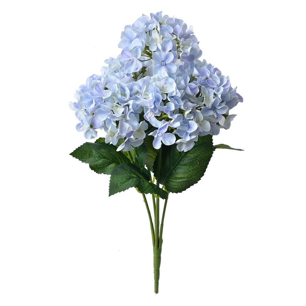 Künstliche Blume Hortensie 45 cm Lila Kunstpflanze aus Kunststoff