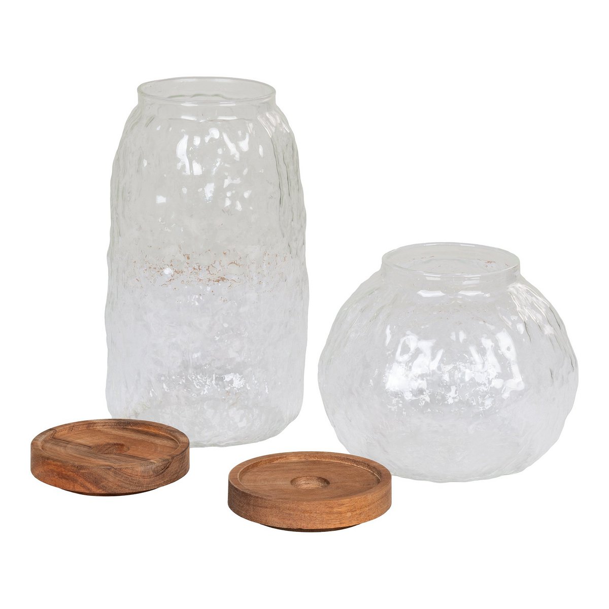 Taipei Vorratsglas – Vorratsglas, Glas/Akazie, 2er-Set