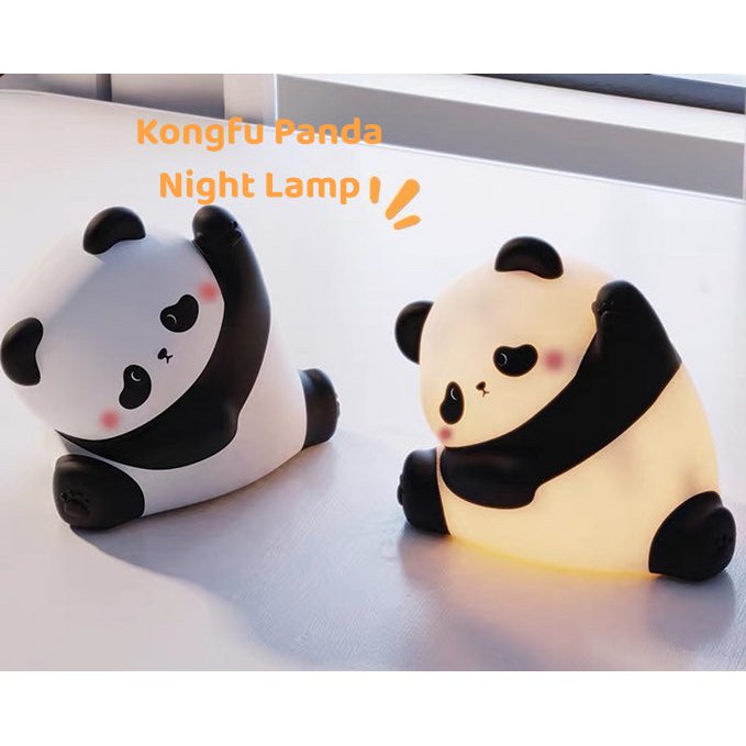 Kung Fu Panda Nachtlicht – Weiche Silikon-LED-Lampe für Kinderzimmer und Nachttisch