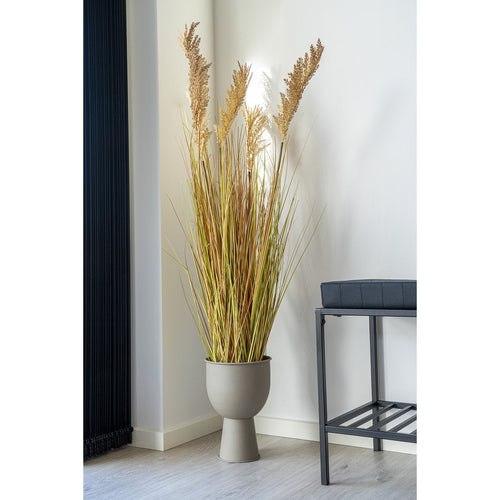 Amalfi Blumentopf - Sand, Stahl, Ø19x27 cm