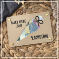 Geldgeschenk Einschulung - Geldgeschenkkarte zum ersten Schultag - Kreative Geschenkidee für Schulanfänger