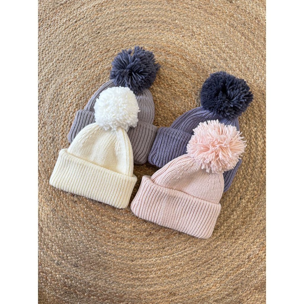 Kinder Bommelmütze Unisex – Freya | La Olivia Kids
