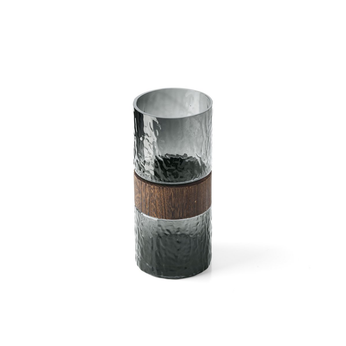 The Wood You Be Mine Vase – Dunkelgrau – M