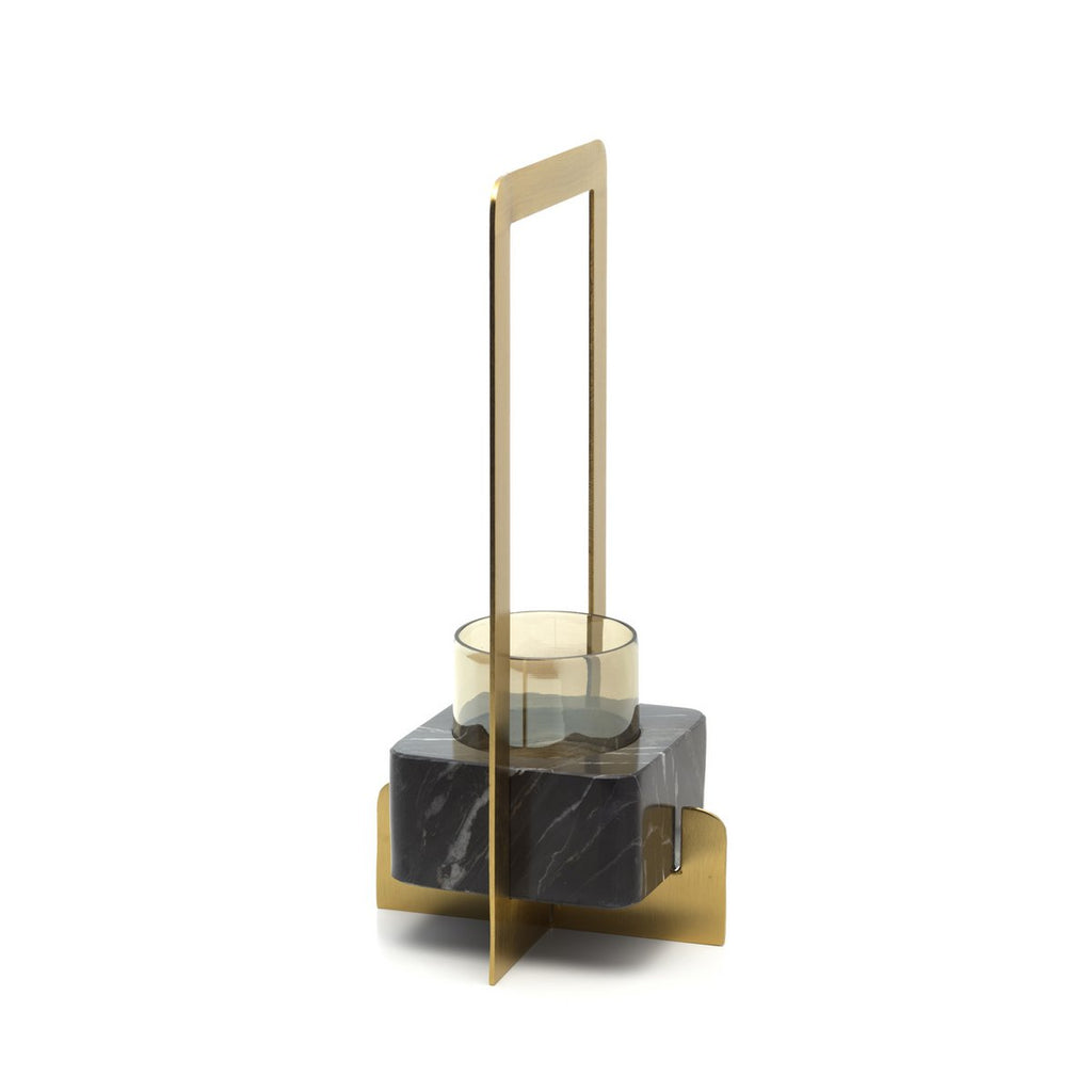 Der Marbre d’Or Kerzenhalter – Gold Schwarz – M