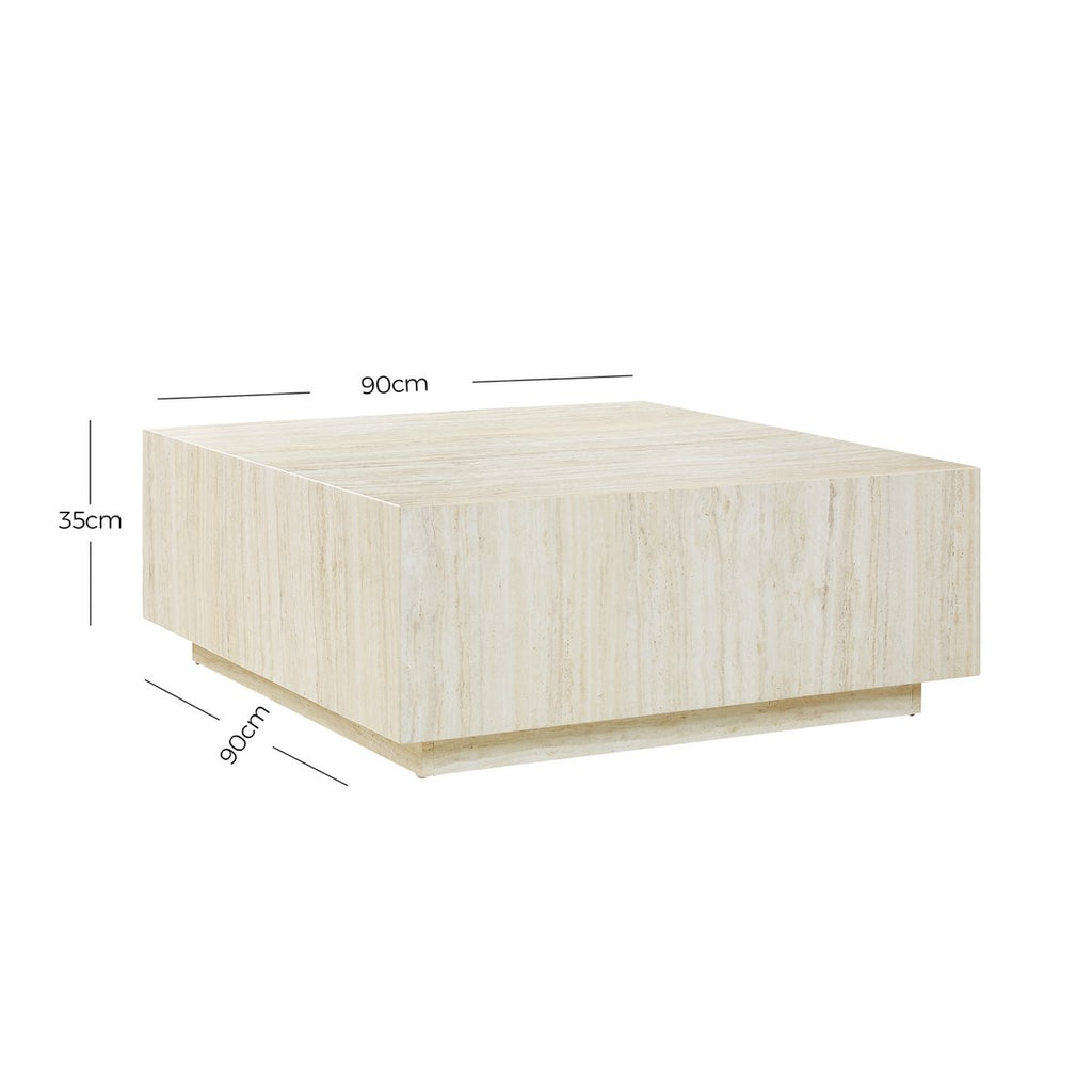 Couchtisch Travertin 90x90 cm